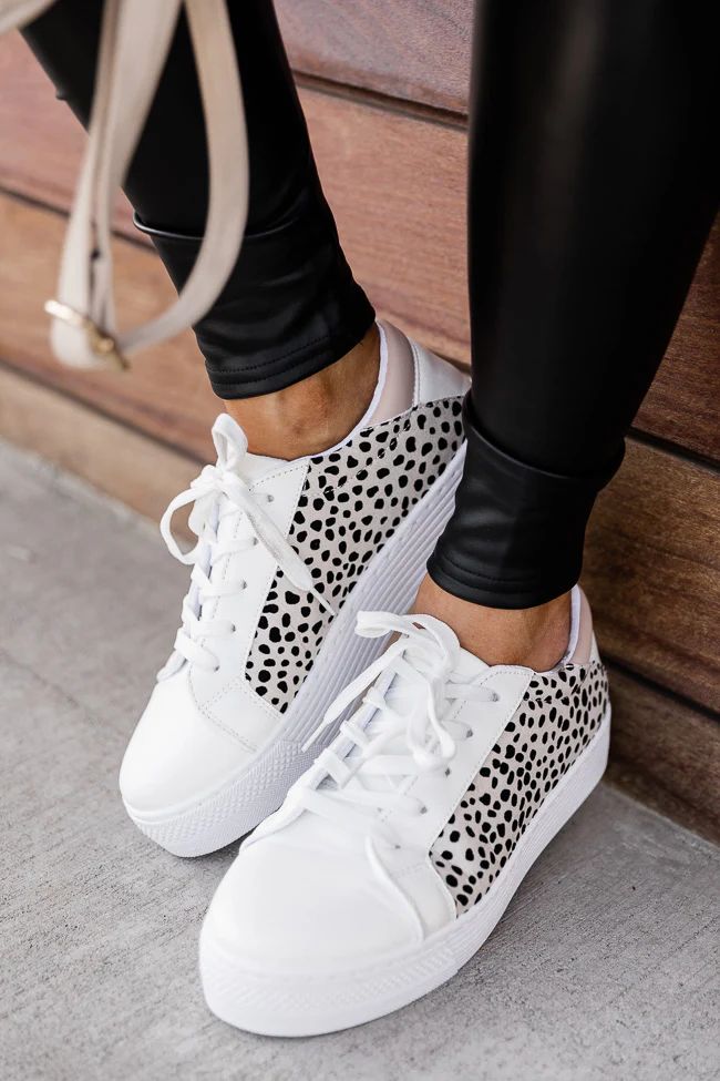 Marisa Leopard Print Sneakers | Pink Lily
