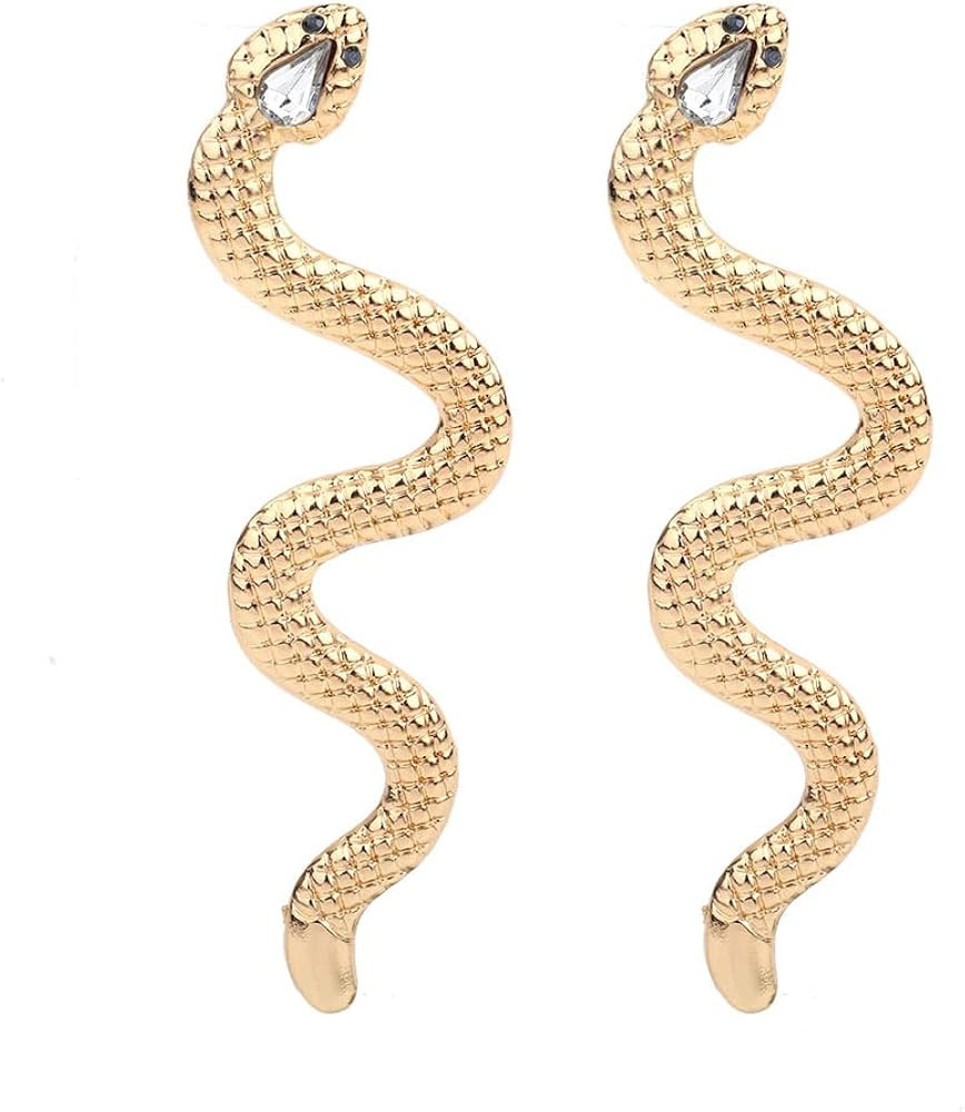 Halloween Eygption Snake Earrings Vintage Long Serpent Snake Dangle Earrings Snake Animal Thanksg... | Amazon (US)