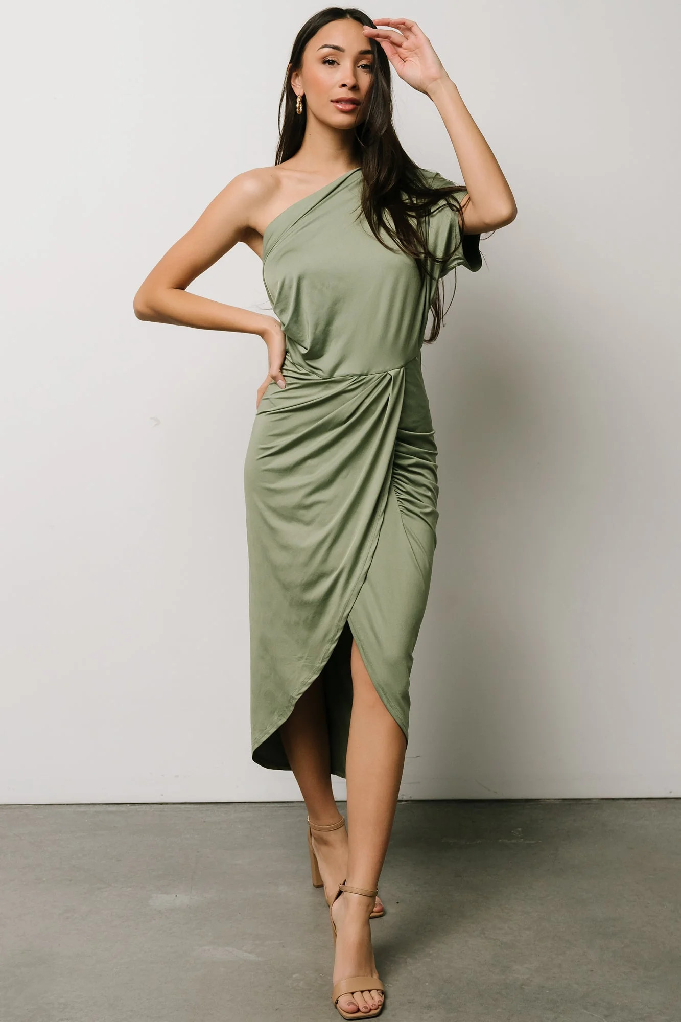 Addison Midi Dress | Dusty Sage | Baltic Born