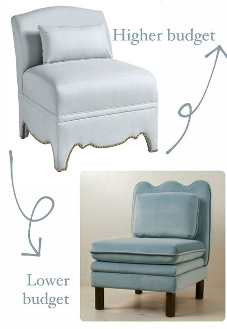 Scalloped things armchair blue slipper chair wavy bowl accents basket rug home decor furniture blue sofa living room bedroom 

#LTKsalealert #LTKhome