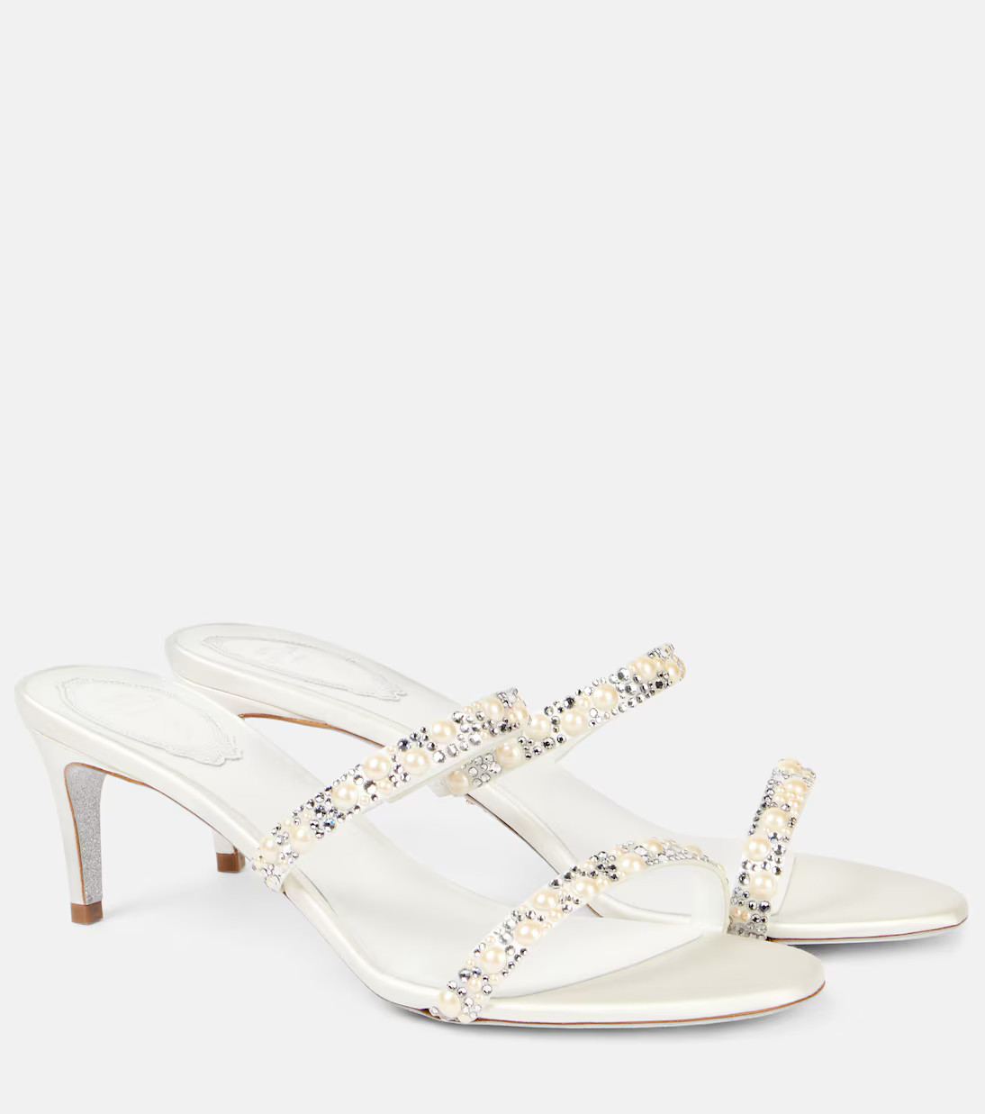Bridal Chandelier 60 satin sandals | Mytheresa (US/CA)