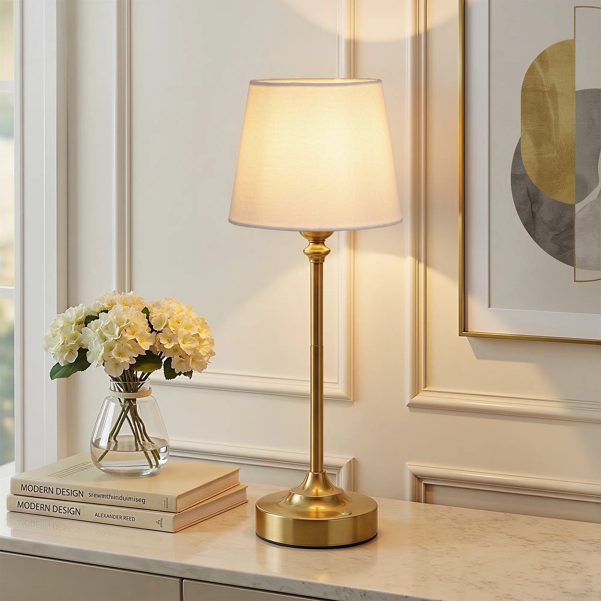15.8'' Cordless Rechargeable Table Lamp With Dimmable Touch Control | Wayfair North America