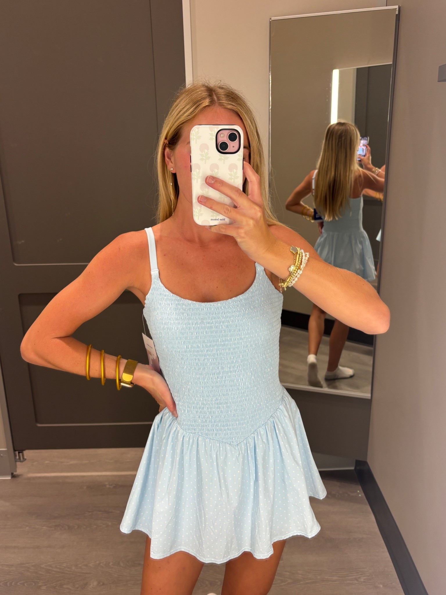 This blue + polka dots >> 

#LTKOver40 #LTKU #LTKootd