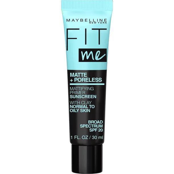 Maybelline Fit Me Matte and Poreless Mattifying Face Primer Makeup, Clear, 1 fl oz | Walmart (US)