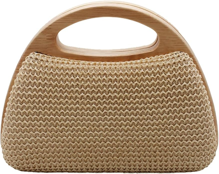 UMREN Straw Clutch Handbags Women Beach Crossbody Hand-woven Summer Purse Wallet Top handle Eveni... | Amazon (US)