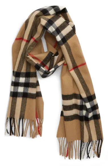 Check Cashmere Scarf | Nordstrom