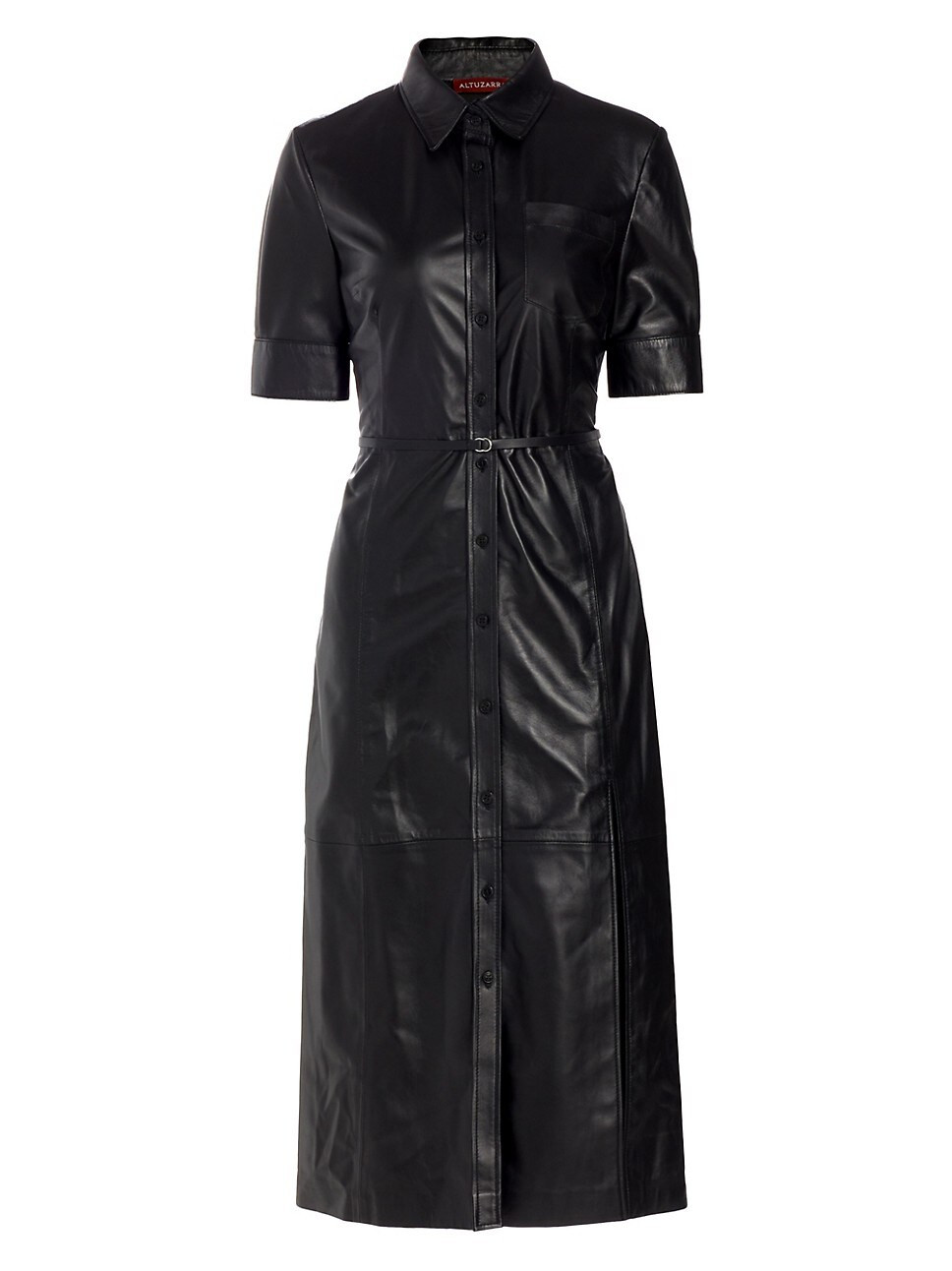 Kieran Belted Leather Shirtdress | Saks Fifth Avenue