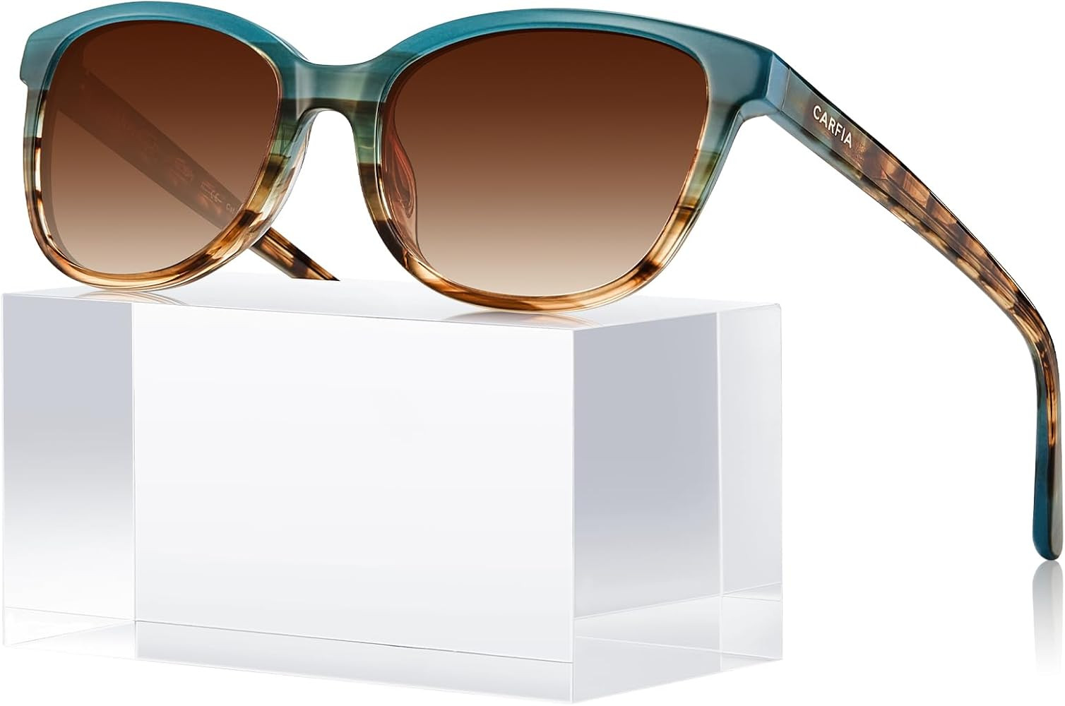 CARFIA Designer Acetate Womens Polarized Sunglasses Fit Most Face Shapes Trendy Shades UV Protect... | Amazon (US)