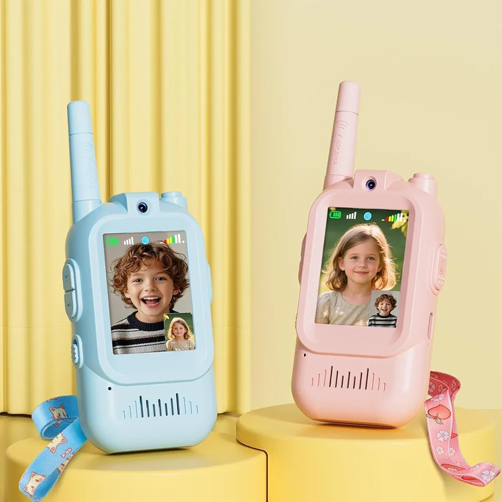 Walkie Talkie for Kids with Video: 2 Pack Rechargeable Toddler Toys with HD Camera & Voice Change... | Amazon (US)