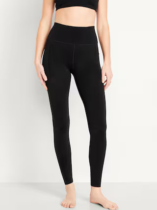 High-Waisted StudioSmooth 7/8 Pocket Leggings | Old Navy (US)