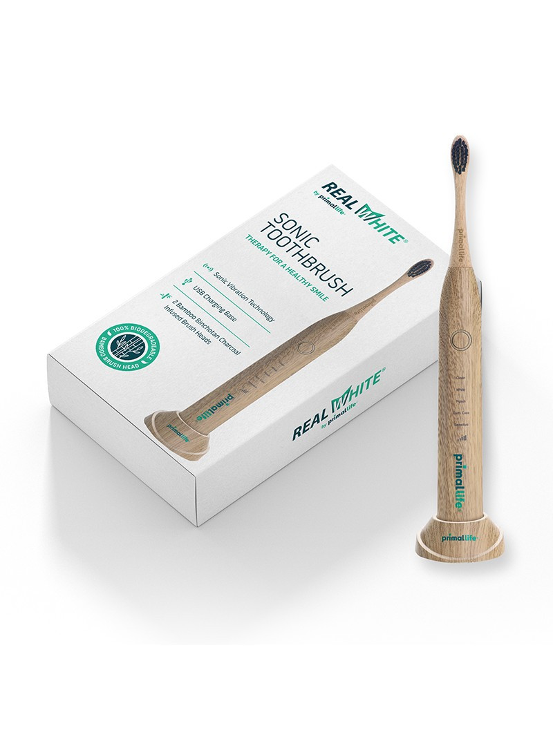 Real White Sonic Toothbrush | Primal Life Organics