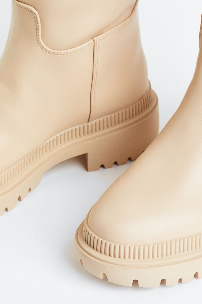 Knee-high Boots - Beige - Ladies | H&M US | H&M (US + CA)