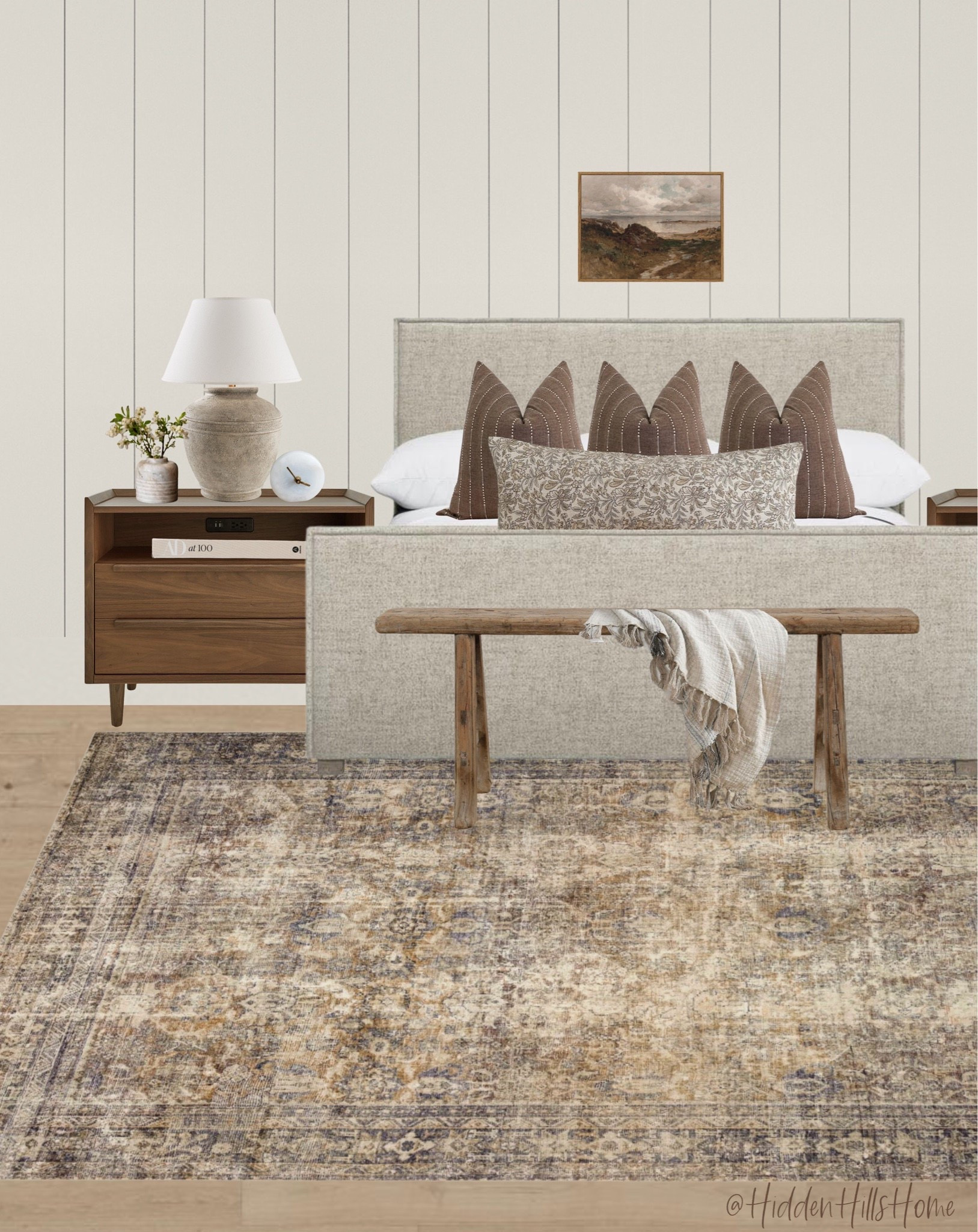 Cozy bedroom decor mood board, bedroom decor ideas, bedroom inspiration, master bedroom design #bedroom
Wall color is SW Heron Plume

#LTKHome #LTKSaleAlert #LTKSeasonal