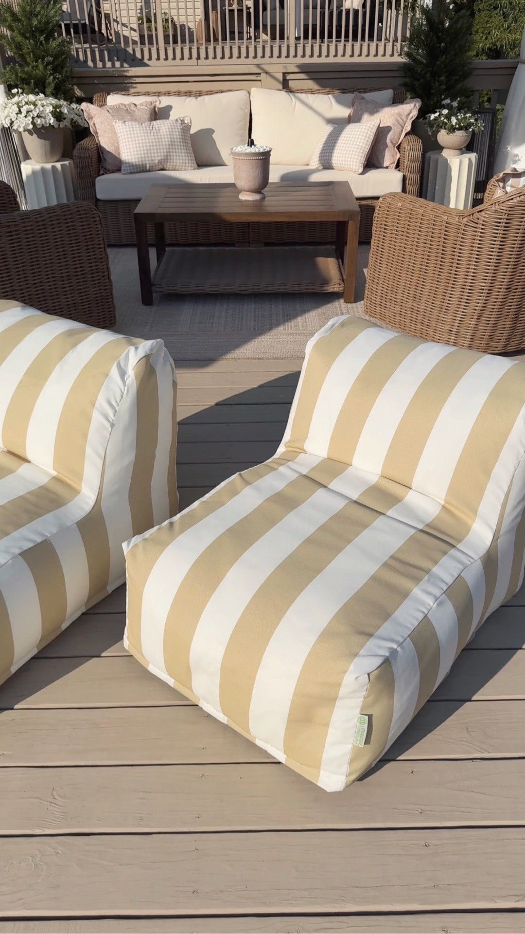 And so comfy! These outdoor bean bag loungers make the perfect poolside sun chairs. ☀️

#LTKHome #LTKSeasonal