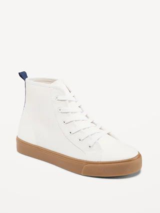 Gender-Neutral Canvas High-Top Sneakers for Kids | Old Navy (US)