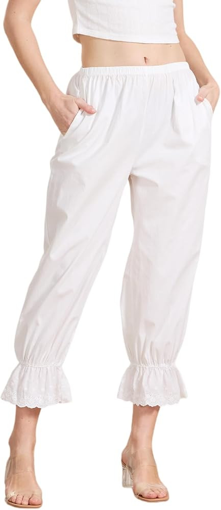 BEAUTELICATE Pumpkin Bloomers Women's 100% Cotton Pantaloons Pettipants Summer Spring Pajama Pant... | Amazon (UK)