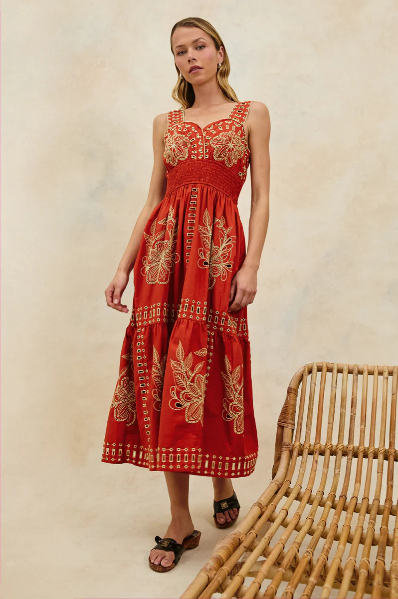 FAWN DRESS - TERRACOTTA | Rails
