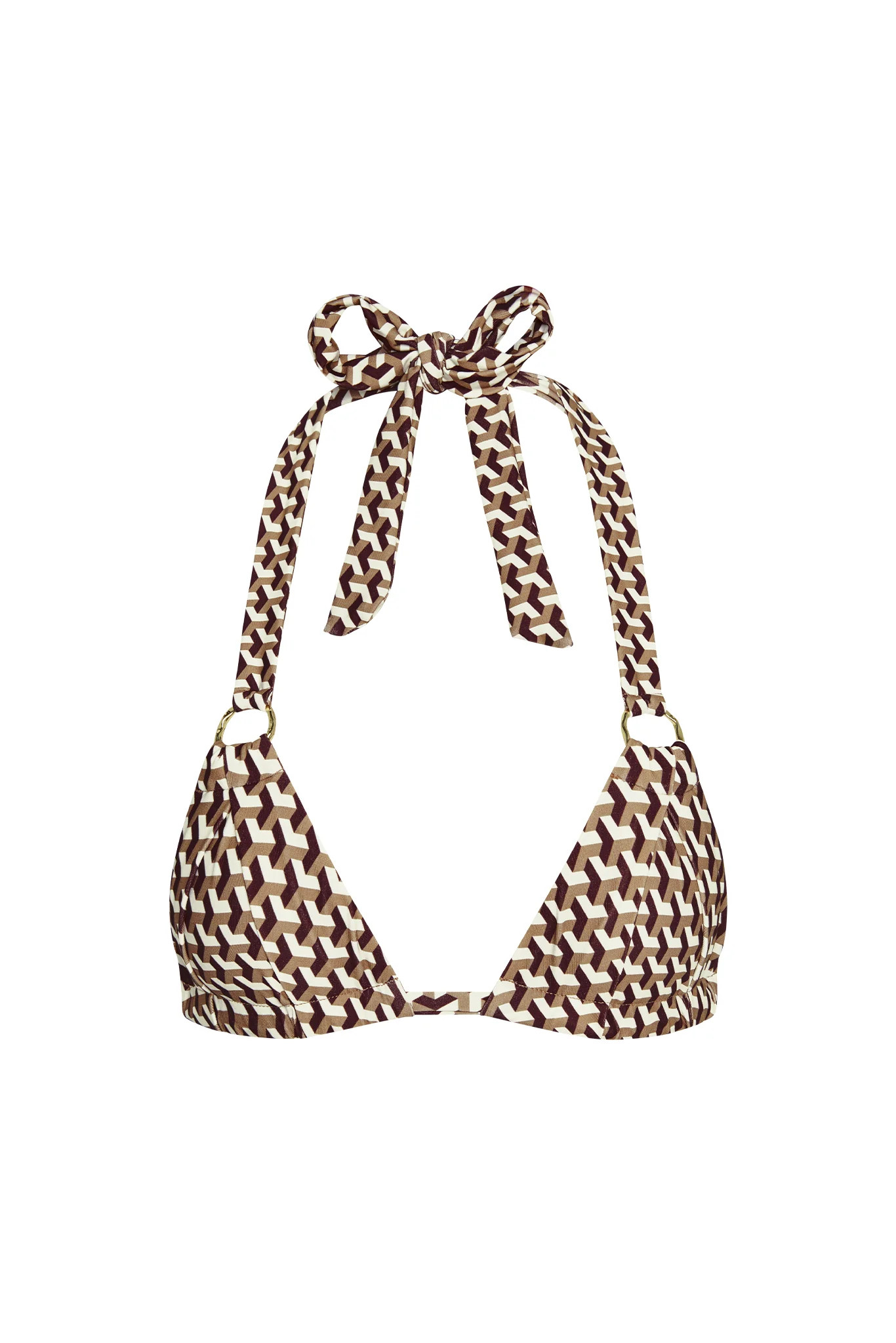 Bari Top - Husk Geo | Monday Swimwear
