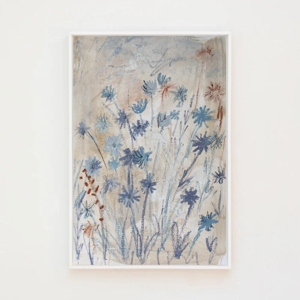 Chicory on Ash Canvas Wall Art . Rectangle | Lindsay Letters, LLC