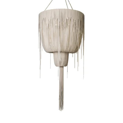 Leather Fringe Chandelier | Perigold