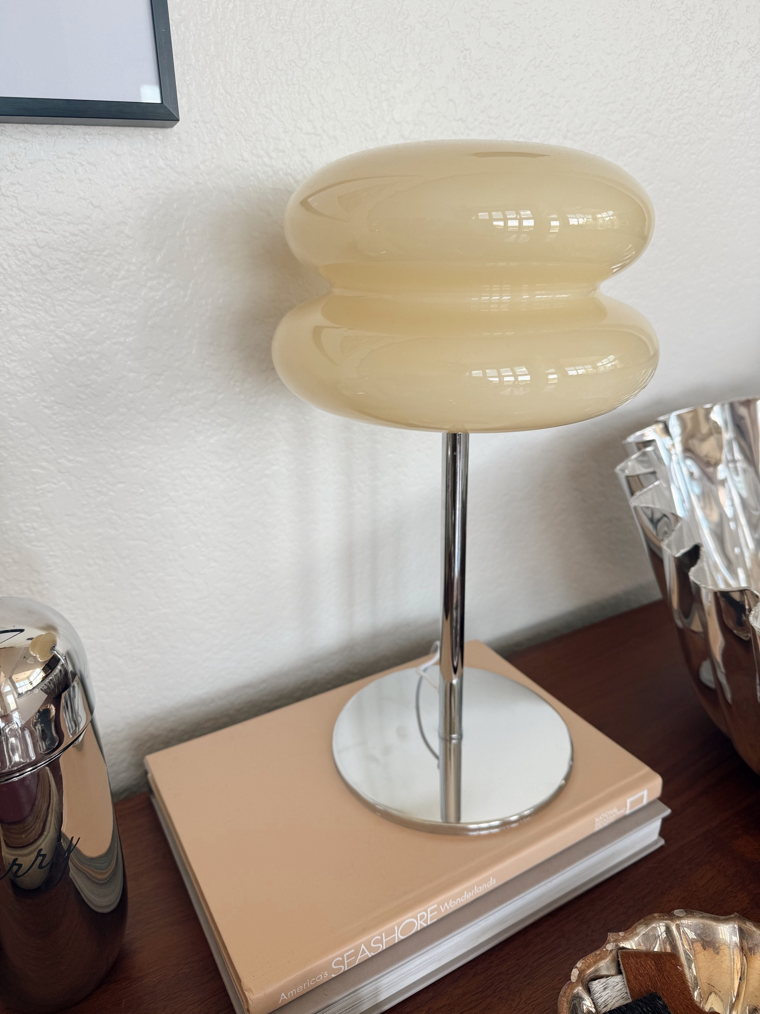 Cream mushroom table lamp for that perfect mid century vibe

#LTKHome