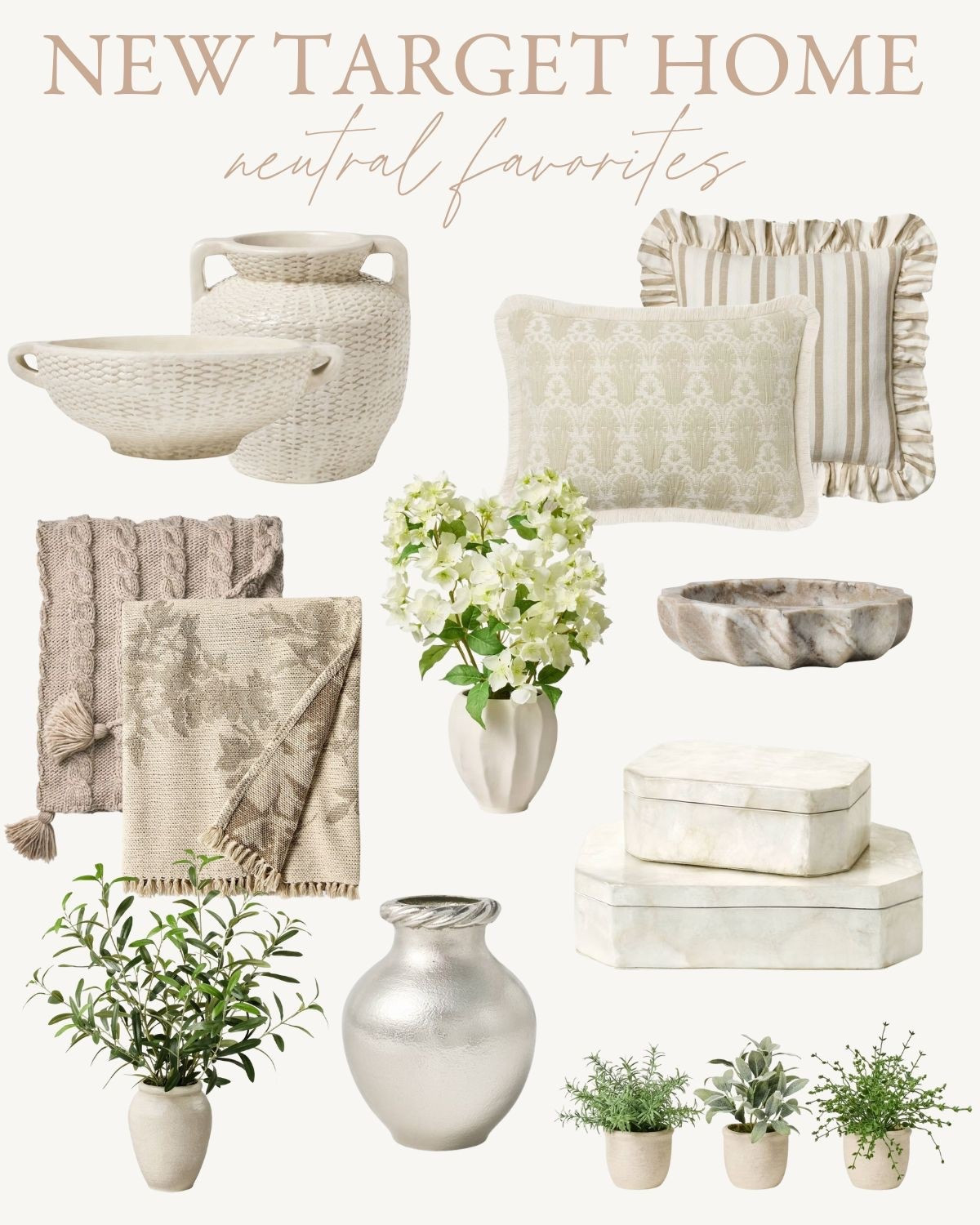 New neutral spring home finds now at target! 

#LTKHome