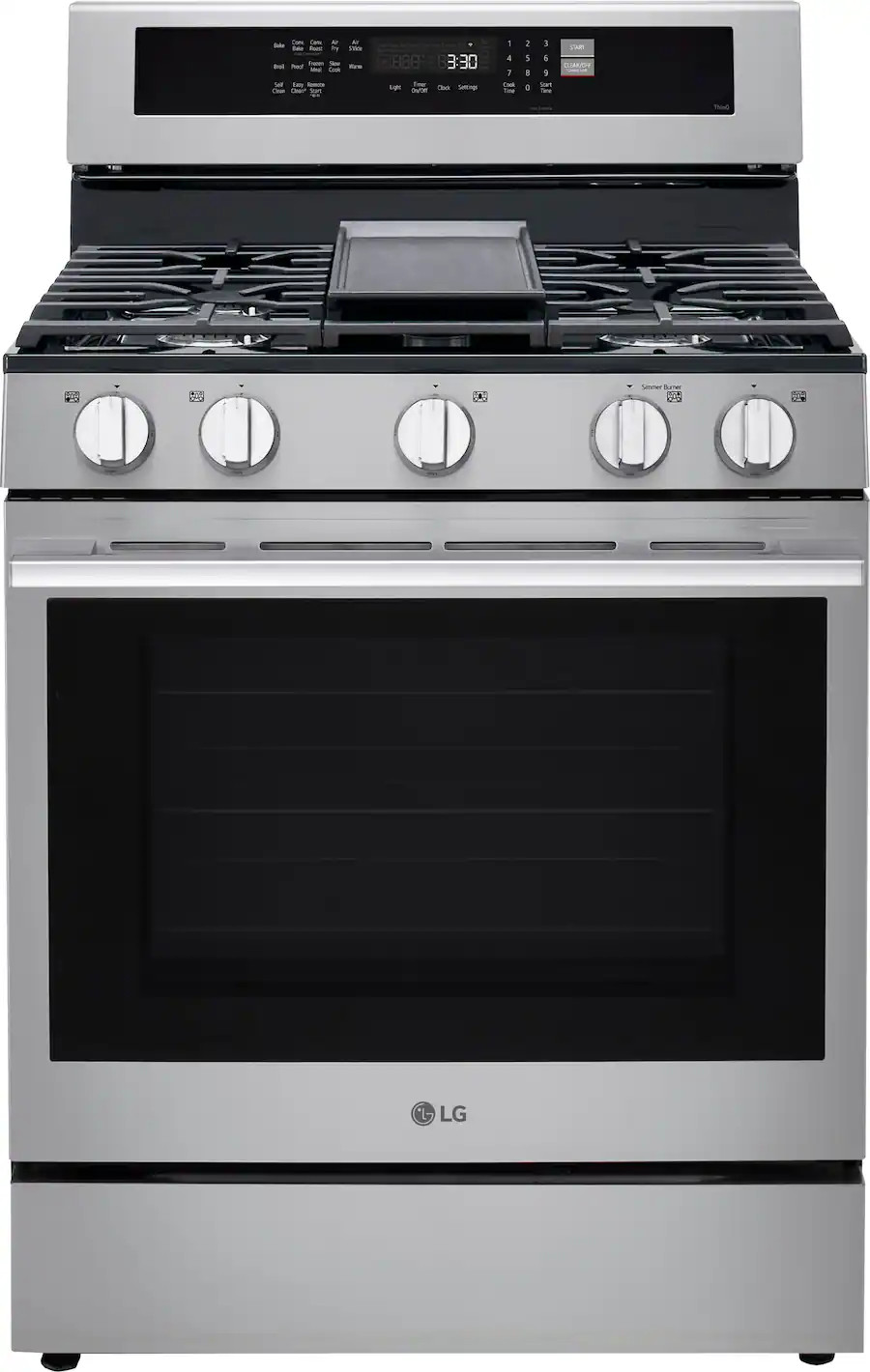 LG - 6.3 Cu. Ft. Freestanding Gas True Convection Smart Range with EasyClean, Air Fry and UltraHe... | Best Buy U.S.