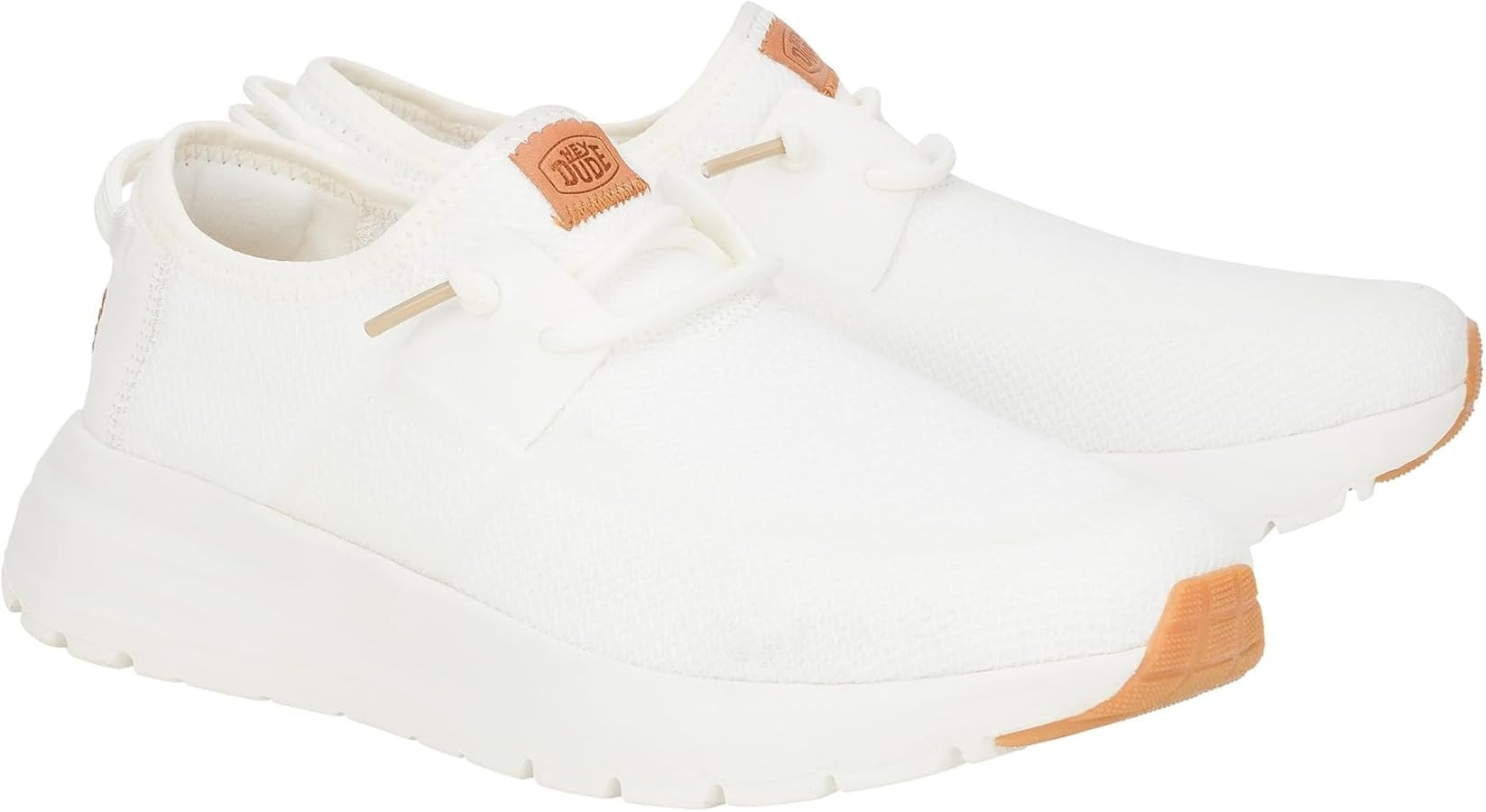 Hey Dude Women's Sirocco W Neutrals White Loafer Flat | Amazon (US)