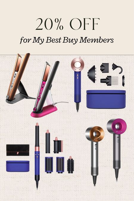 20% off select Dyson hair tools tor My Best Buy® members #ad


#LTKbeauty #LTKsalealert #LTKGiftGuide