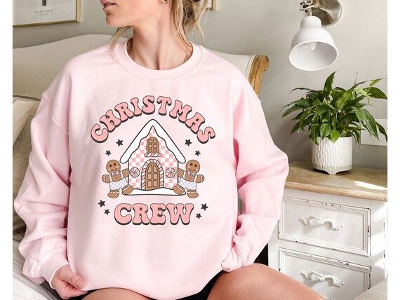 Christmas Crew Sweatshirt, Christmas Sweatshirt, Gingerbread Christmas Sweater, Christmas Cookie ... | Etsy (US)