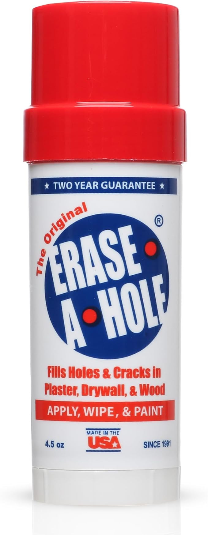 Erase-A-Hole Wall Repair Stick – Quick-Dry Nail & Screw Hole Filler for Drywall, Wood & Plaster... | Amazon (US)