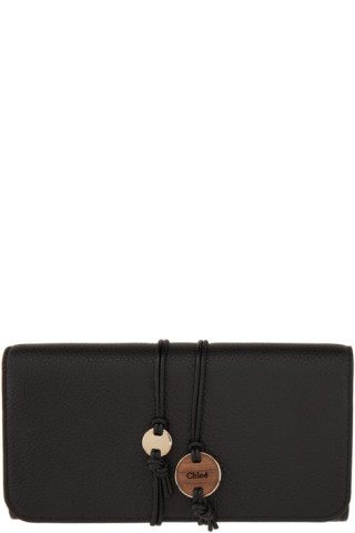 Black Long Malou Wallet | SSENSE