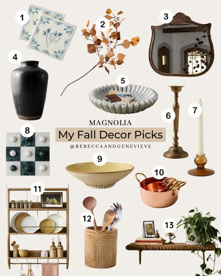 My Magnolia picks for fall 🍁 
-
Home decor. Fall decor. Wall mirror. Vase. Cabinet. Candle holder. Coasters. 

#LTKsalealert #LTKhome #LTKFind