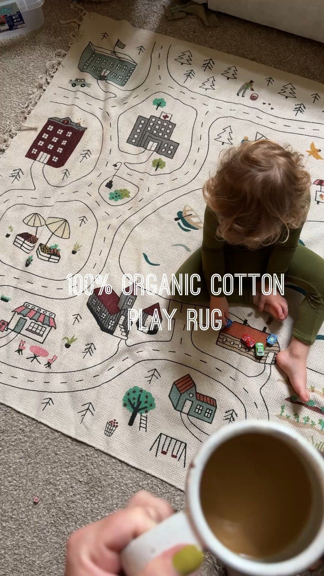 • GOTS and OEKO-TEX certified cotton
• Handwoven and hand screen painted in our studio
• Water-based child-friendly paint
• Hypo-allergenic and anti-static
• Free from PVC, formamides, phthalates, and flame retardants
• Easy to roll up and store when not in use

#LTKKids #LTKBaby #LTKmomlife