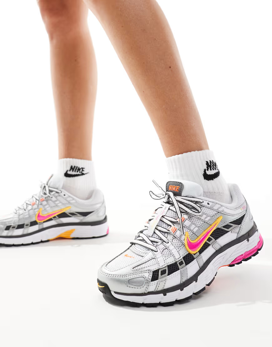 Nike P-6000 sneakers in white and pink | ASOS (Global)