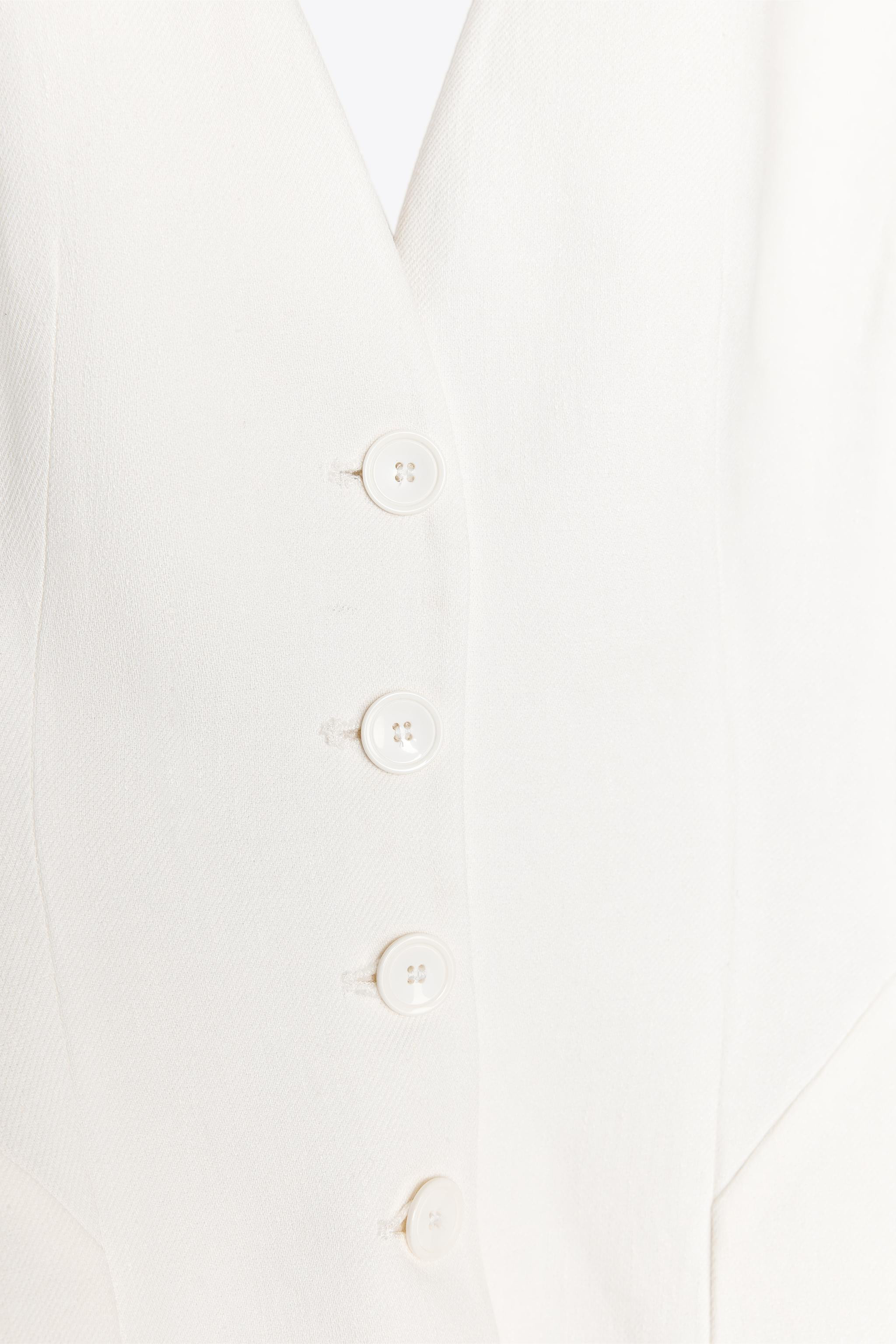 ZW COLLECTION LINEN BLEND VOLUME WAISTCOAT | Zara UK