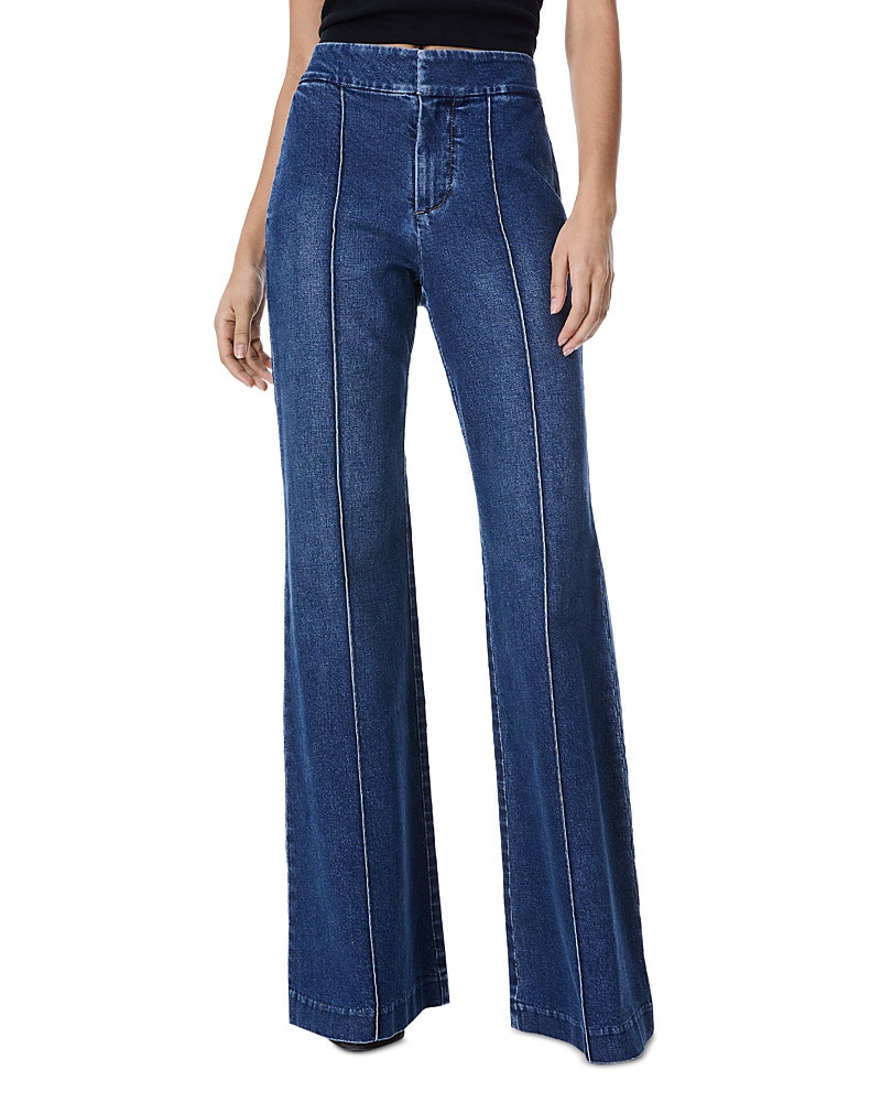 Alice and Olivia Dylan High Waist Wide Leg Jeans in Lovetrain | Bloomingdale's (US)