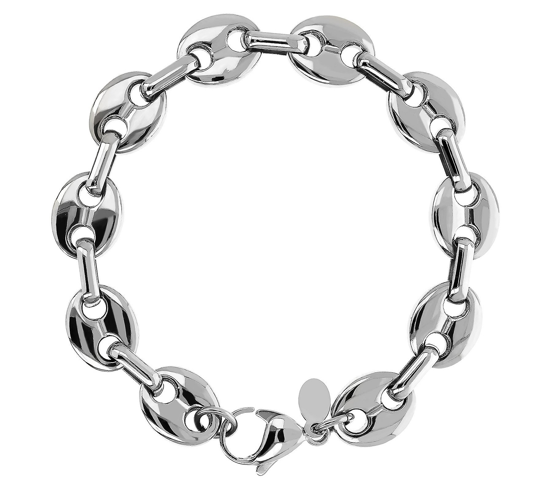 Steel by Design Polished Marine Link Bracelet | QVC