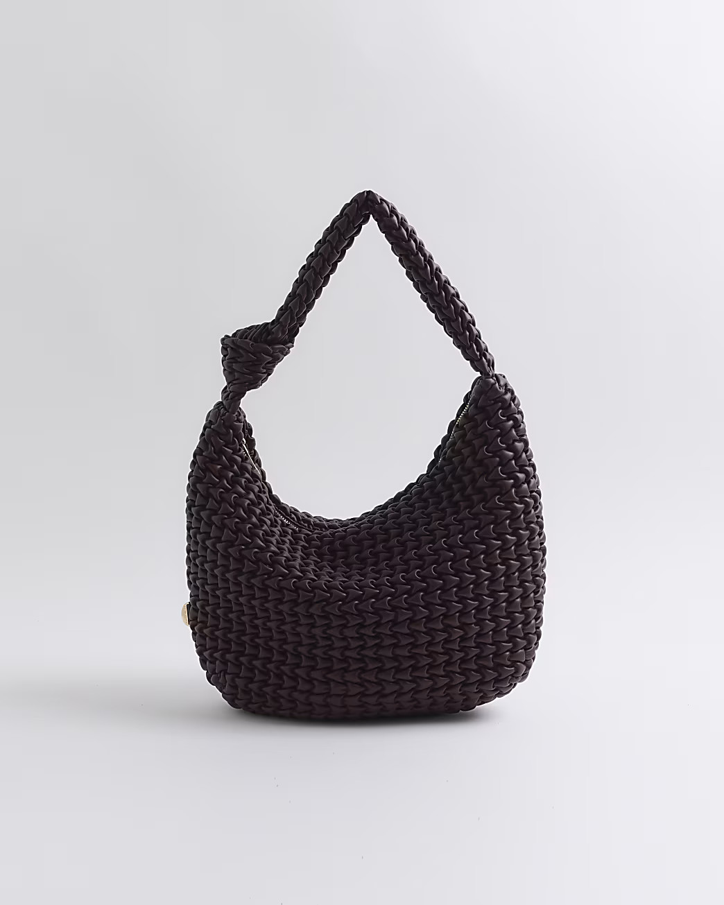 Red textured Knot Tote Bag | River Island (UK & IE)