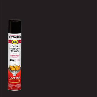 24 oz. Turbo Spray System Satin Black Spray Paint (Case of 6) | The Home Depot