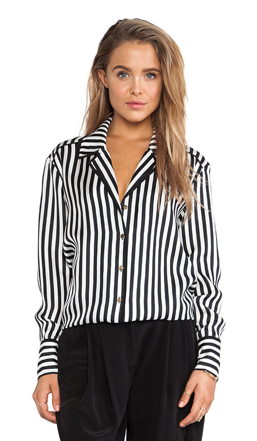 Liv Stripe Blouse | Revolve Clothing (Global)