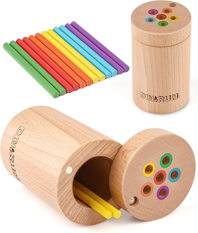 DINORUN Toddler Toys Montessori Toys for 1 2 3 Year Old Color Matching Fine Motor Toys for Toddle... | Amazon (US)