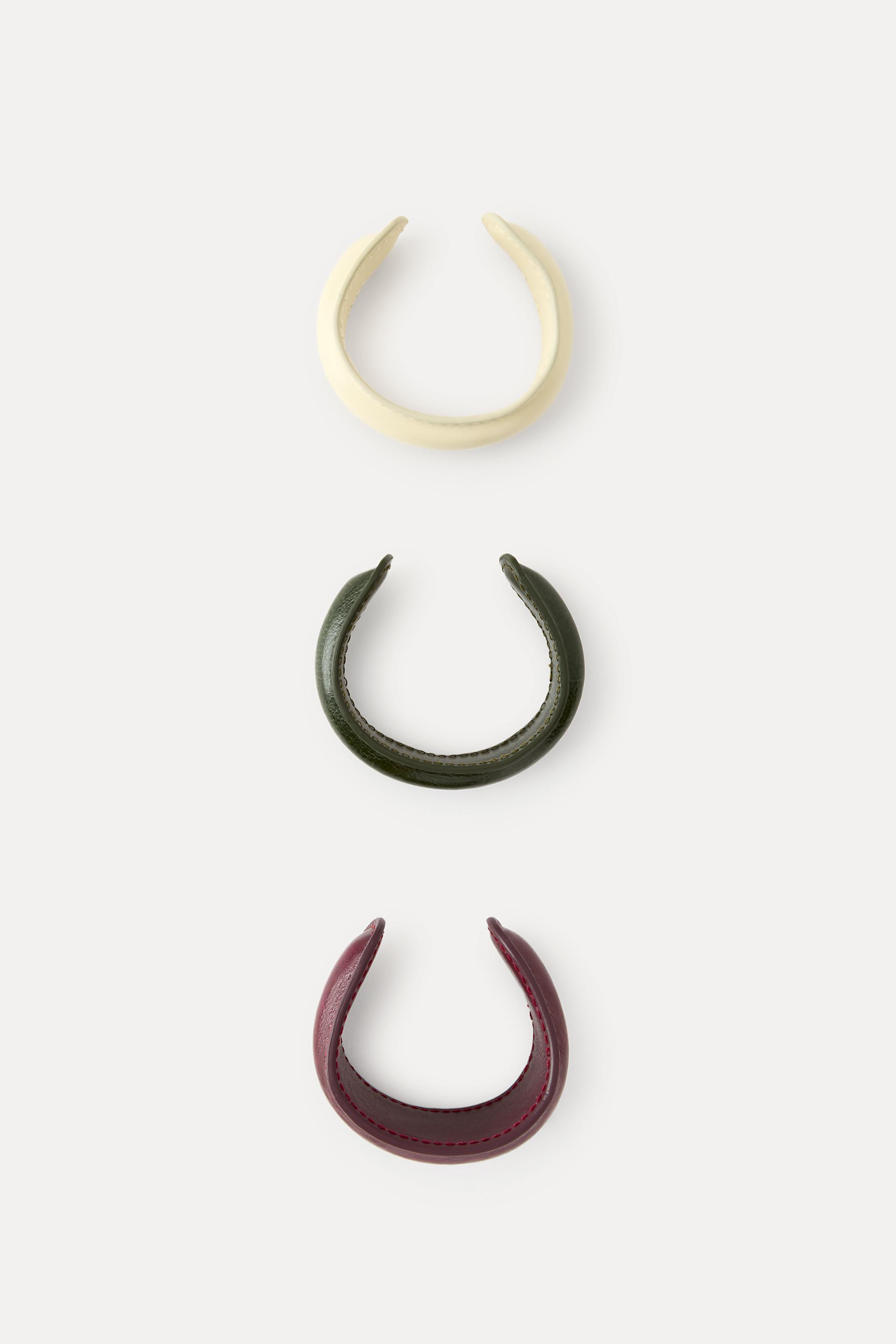 PACK OF 3 LEATHER BRACELETS | Zara UK