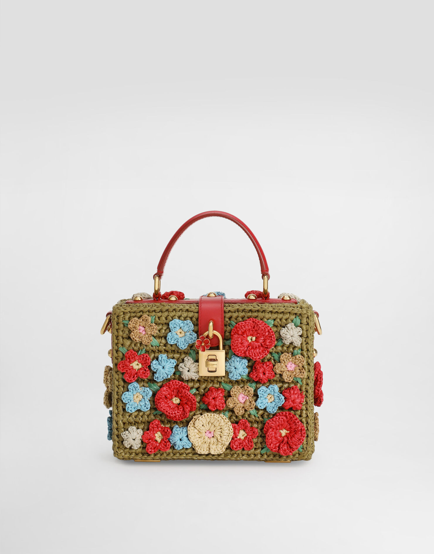 Dolce Box raffia crochet handbag | Dolce & Gabbana US