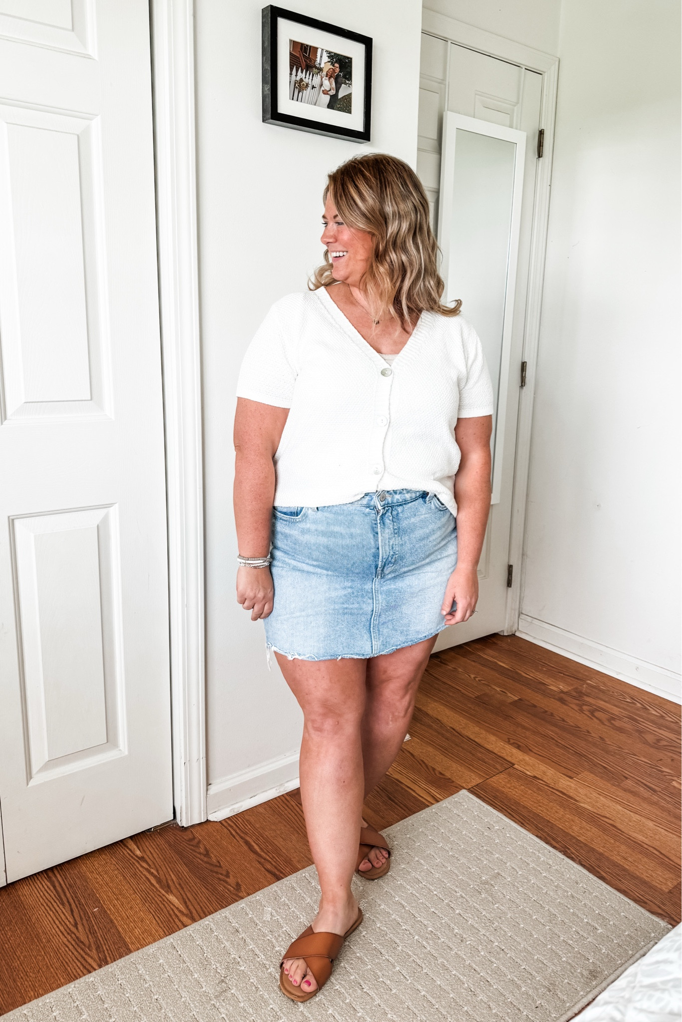 Denim skirt and a sweater tee - Fall outfit idea.  Most of my exact items are old so linking similar 

#LTKSeasonal #LTKMidsize #LTKFindsUnder50