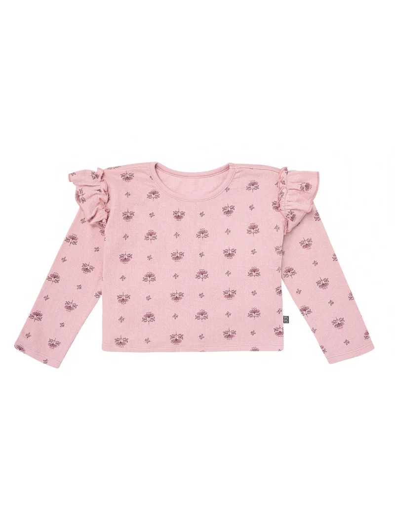 Modern Moments by Gerber Ruffle Sleeve Top, Sizes 12 Months - 5T | Walmart (US)