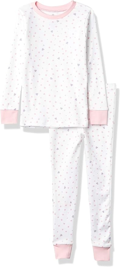 HonestBaby 2-Piece Pajamas Sleepwear PJs 100% Organic Cotton for Infant Baby and Toddler Girls' | Amazon (US)