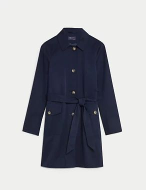 Cotton Blend Belted Trench Coat | M&S Collection | M&S | Marks & Spencer (UK)
