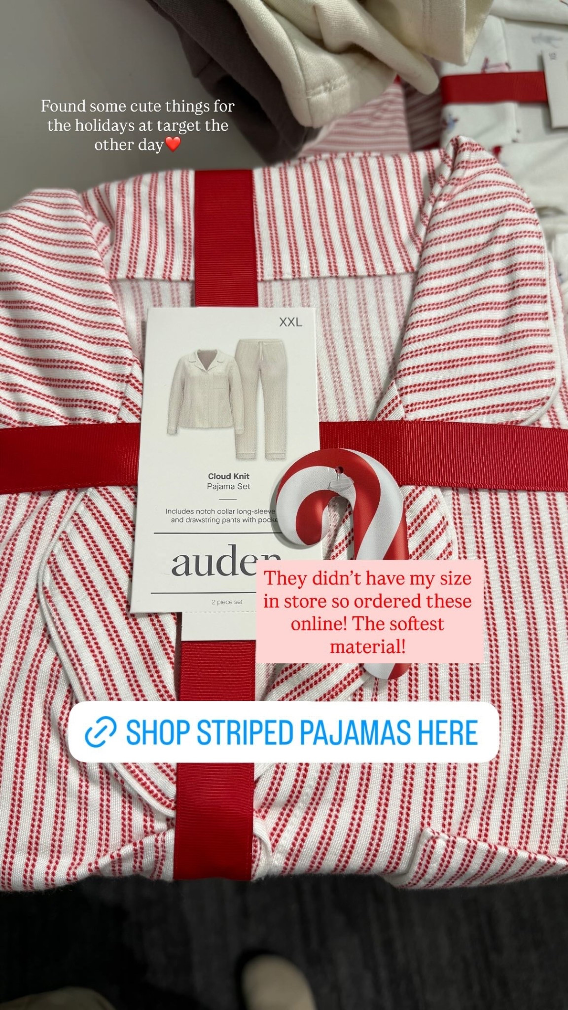 Found some cute things for the holidays at target the other day❤️ They didn’t have my size in store so ordered these online! The softest material!