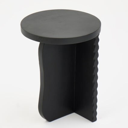 Black Wooden Side Table 46x36cm | TK Maxx